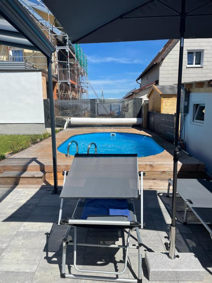 #3 Bequemes Zimmer Mit Pool Und Garten Memmingen Exteriör bild